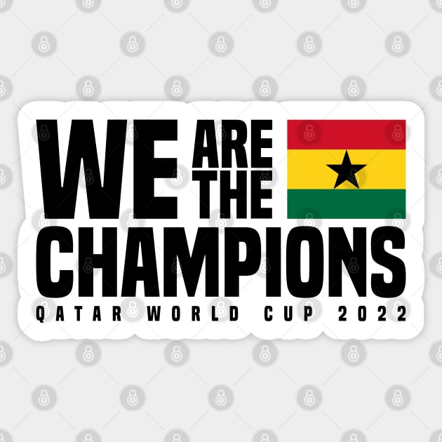 Qatar World Cup Champions 2022 - Ghana Sticker by Den Vector